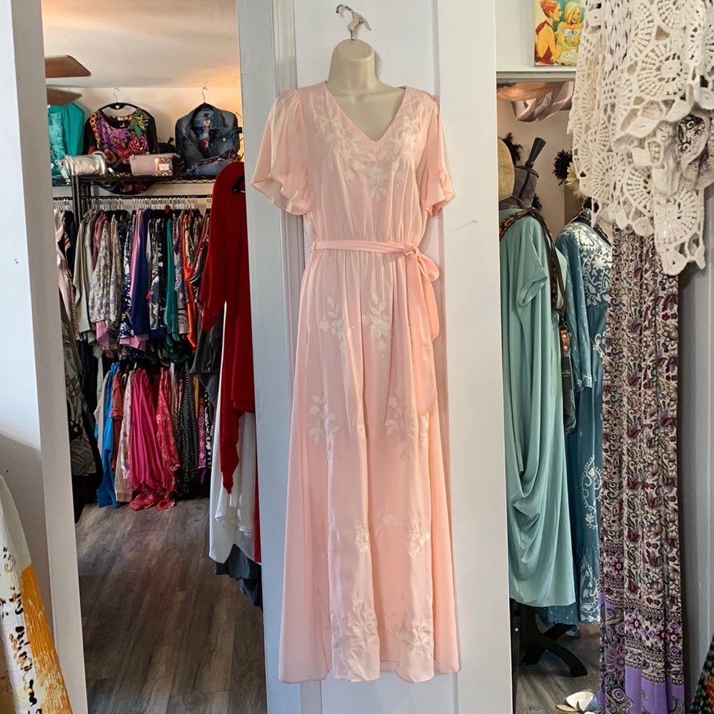 NWT Savannah Jane light pink dress with embroidery.